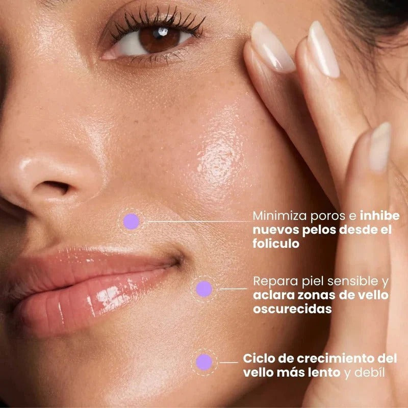 LunéaSkin™ - Vello fino y menos visible con Raiz de Cyperus Rotundus
