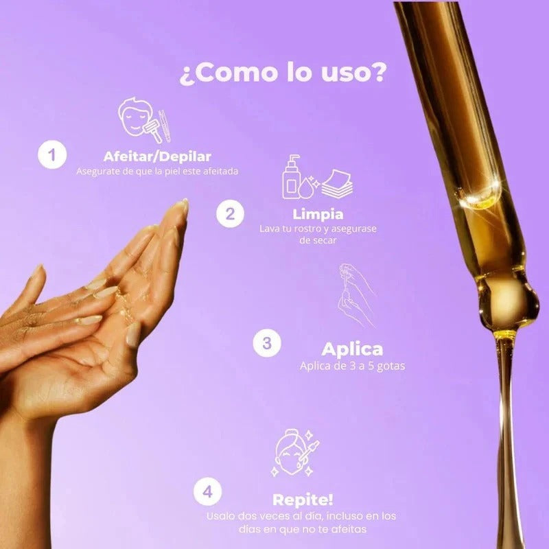 LunéaSkin™ - Vello fino y menos visible con Raiz de Cyperus Rotundus